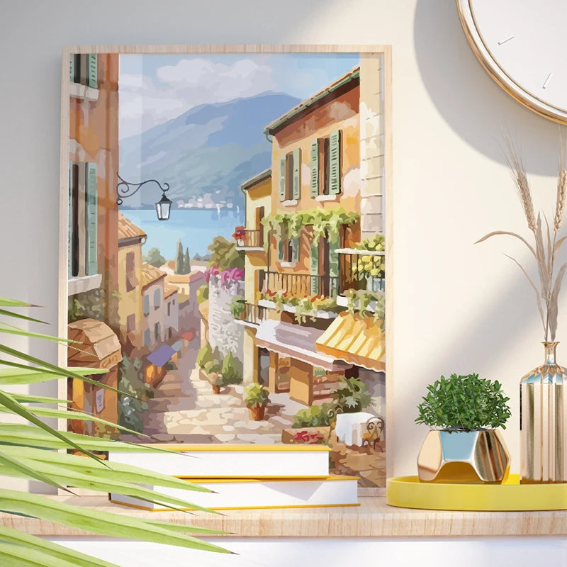 Golden Terrace Gateway | Signature Paint-by-Numbers Kit