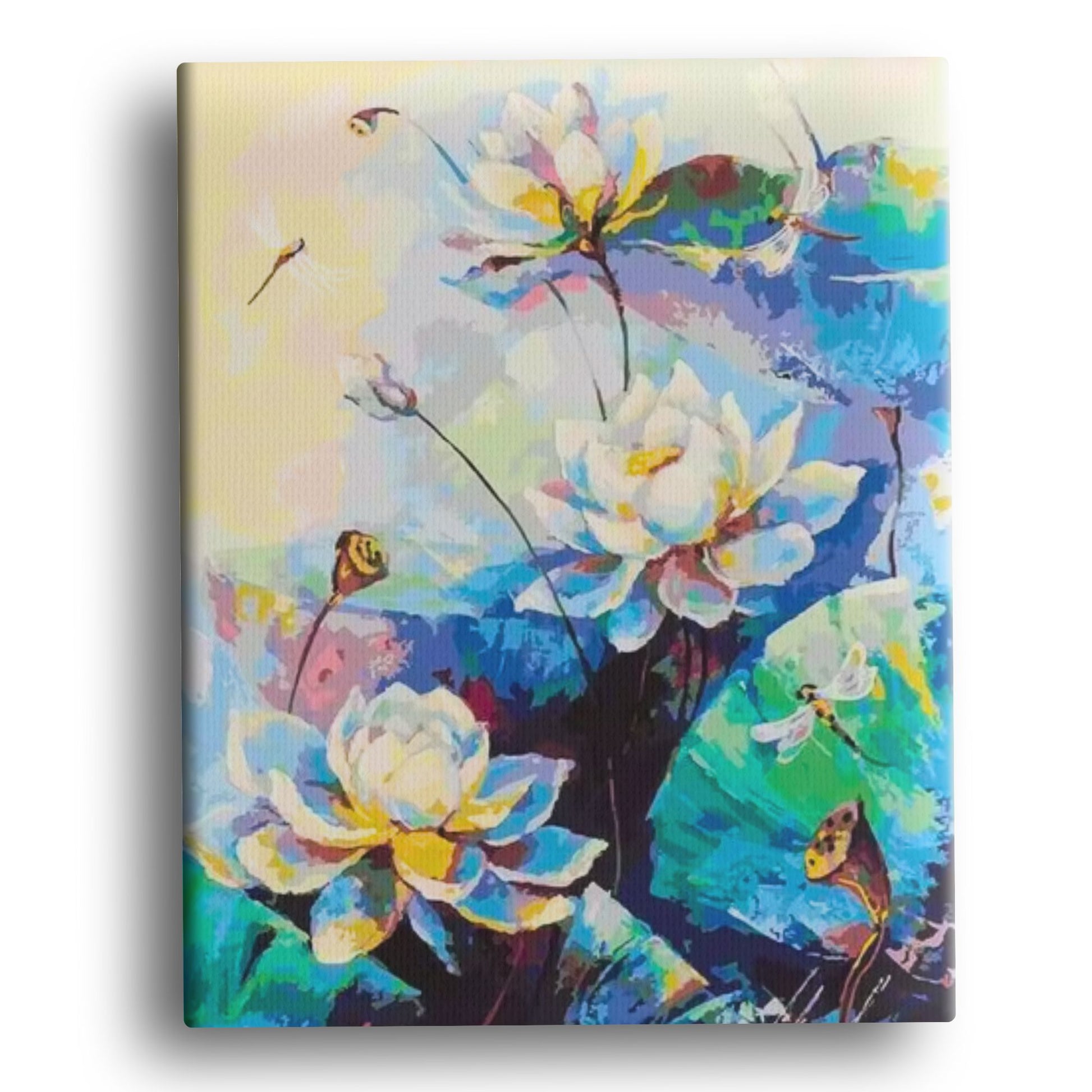 Paint your own masterpiece with Floating Serenity Lotus – a relaxing floral paint-by-numbers kit. Perfect for mindfulness & display.