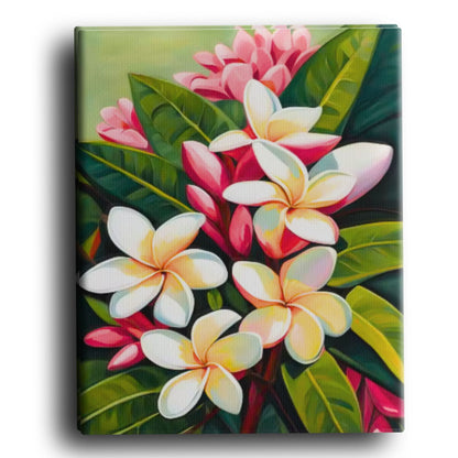 Bold tropical blooms in vibrant color – Paint-by-Numbers Kit