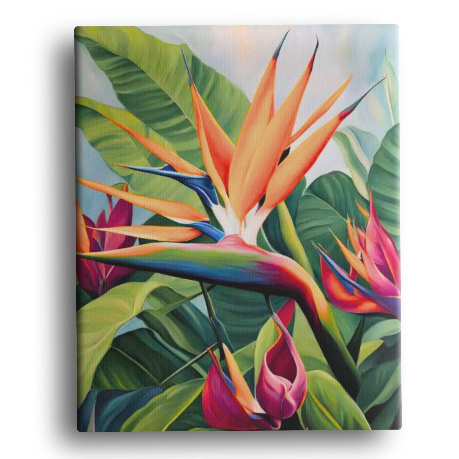 Bring paradise to life with Tropical Flare – a bold, mindful paint-by-numbers kit featuring vibrant blooms and lush greenery.
